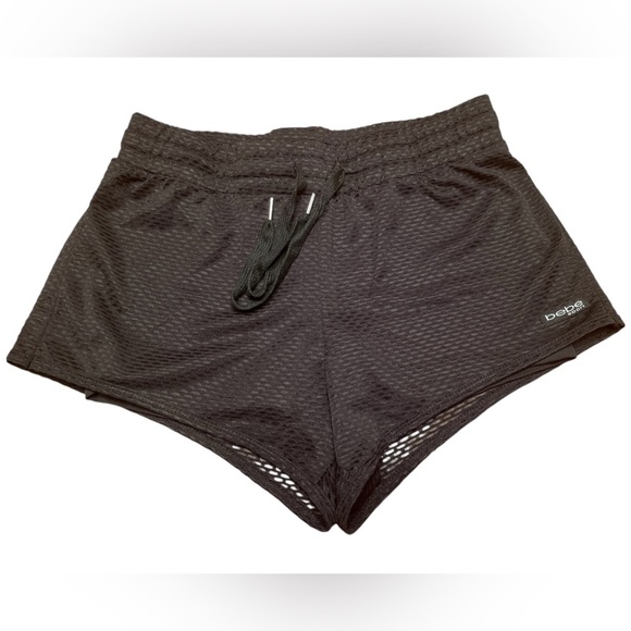 Bebe Sport Black Athletic Running Shorts Size S - Picture 1 of 5